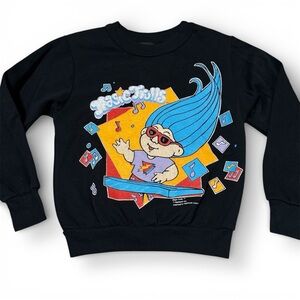Vintage 90s Magic Trolls Kids Graphic Sweatshirt USA Size 6